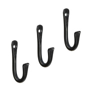 ACHLA TSH-15-3 3in J-Hook 3-Pack | Wrought Iron Black Powdercoat | Indoor & Outdoor Hanging | 3 x 0.5 x 2.5 in | Model TSH-15-3