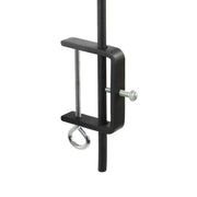 ACHLA O-Hook Railing Pole for String Lights | Black Powdercoat Wrought Iron | Porch & Deck String Light Support | 46 in H, Set of 2 | Model TSW-04-2