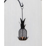 ACHLA Pineapple Bird Feeder 8in | Black Powder-Coated Steel Wire Mesh | Outdoor Garden & Backyard | 8 x 8 x 18 in | Model VBF-01