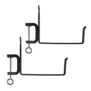 ACHLA Medium Green Flower Box with Clamp-On Brackets | Green Patina Galvanized Steel and Black Wrought Iron | Front Porch & Balcony | Model VFB-05-RM
