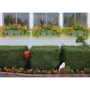ACHLA Williamsburg 36in Large Galvanized Tin Window Box | Verdigris Green Patina Powder Coated | Patio & Porch Window Planters | Model VFB-06