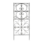 ACHLA Aldrich Trellis 31.5in Wrought Iron Garden Wall Decor | Traditional Graphite Powder Coat | Outdoor Patio & Entryway Accent | Model VFT-22