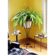 ACHLA Verandah Plant Stand | Graphite Wrought Iron | Indoor & Outdoor Display | 13.5 x 13.5 x 40.5 in | Model VPS-04
