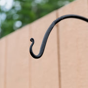 ACHLA Arc 18in Wall Bracket 2-Pack | Traditional Wrought Iron Black Powdercoat | Outdoor Planter & Bird Feeder Hanger | Model WB-04-2