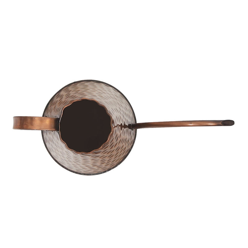 ACHLA Dainty Copper Watering Can | Hammered Copper Finish | Indoor & Outdoor Plant Care | 6.5in Dia x 7.5in H, 3 Pint Capacity | Model WC-06