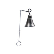 ACHLA Wrought Iron Bell Small | Graphite Powder Coat | Outdoor Doorbell & Garden Accent | 4 x 4 x 6.5 in | Model WIB-01