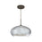 Besa Lighting Brio 14 1LT LED Cord Pendant, Bronze/Silver