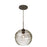 Besa Lighting Wave 10 1 Light Cord Pendant, Bronze/Gray