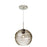 Besa Lighting Wave 10 1 Light Cord Pendant, Satin Nickel/Gray