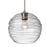 Besa Lighting Wave 10 1 Light Cord Pendant, Satin Nickel/Clear - 1JT-462761-SN