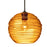 Besa Lighting Wave 10 1 Light Cord Pendant, Bronze/Beige - 1JT-462782-BR