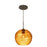 Besa Lighting Wave 10 1 Light Cord Pendant, Bronze/Beige