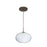 Besa Lighting Pape 10 1 Light Cord Pendant, Bronze/White