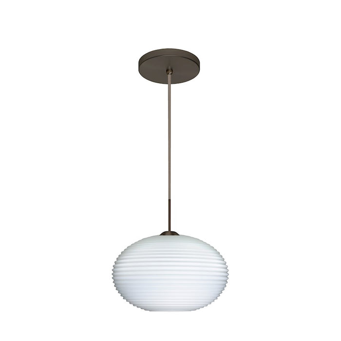 Besa Lighting Pape 10 1 Light Cord Pendant, Bronze/White