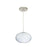 Besa Lighting Pape 10 1 Light LED Cord Pendant, Nickel/White