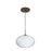 Besa Lighting Pape 12 1 Light LED Cord Pendant, Bronze/White