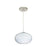 Besa Lighting Pape 12 1 Light Cord Pendant, Satin Nickel/White