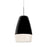 Besa Lighting Abu 12 1 Light LED Pendant, NickelBlack - 1JT-ABU12BK-LED-SN