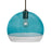 Besa Lighting Ally 12 1 Light Pendant, Bronze/Blue - 1JT-ALLY12BL-BR