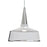 Besa Lighting Baron 10 1 Light LED Pendant, NickelWhite - 1JT-BARON10WH-LED-SN