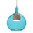 Besa Lighting Benji 1LT LED Cord Pendant, NK/Blue/Medium - 1JT-BENJIBLMD-LED-SN