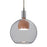 Besa Lighting Benji 1LT LED Cord Pendant, BZ/Gray/Medium - 1JT-BENJISMMD-LED-BR