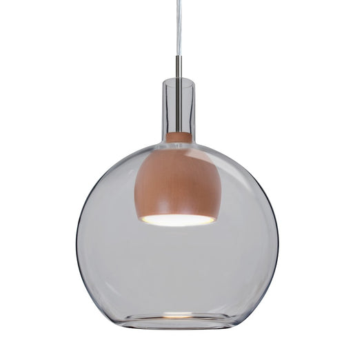 Besa Lighting Benji 1LT LED Cord Pendant, NK/Gray/Medium - 1JT-BENJISMMD-LED-SN