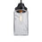 Besa Lighting Blink 1 Light Pendant, Black/Clear - 1JT-BLINKCL-BK