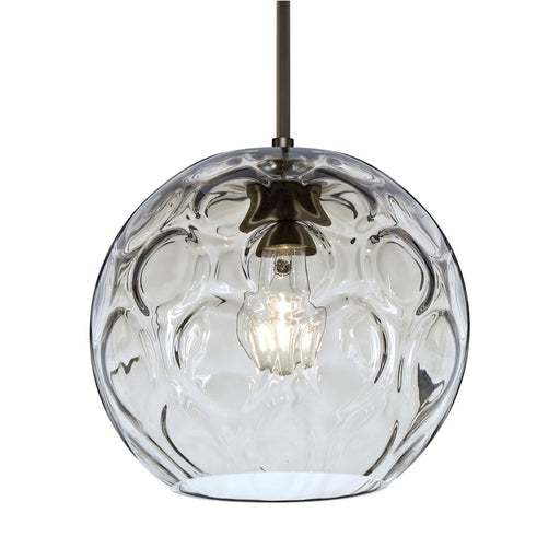 Besa Lighting Bombay 1 Light Cord Pendant, Bronze/Clear - 1JT-BOMYCL-BR