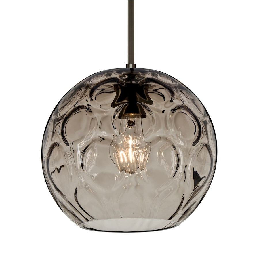 Besa Lighting Bombay 1 Light Cord Pendant, Bronze/Gray - 1JT-BOMYSM-BR