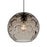 Besa Lighting Bombay 1 Light Cord Pendant, Satin Nickel/Gray - 1JT-BOMYSM-SN