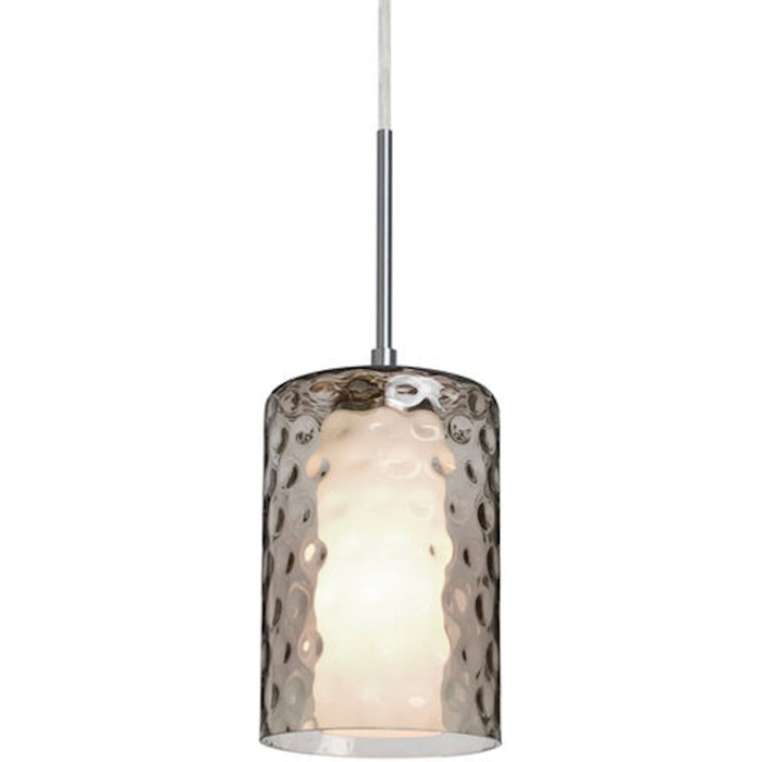 Besa Lighting Esa 1 Light LED Cord Pendant, NickelClear - 1JT-ESACL-LED-SN