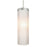 Besa Lighting Friz 1LT LED Cord Pendant, Nickel/White Linen - 1JT-FRIZLN-LED-SN