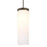 Besa Lighting Friz 1 Light Cord Pendant, Bronze/Opal Glossy - 1JT-FRIZOG-BR