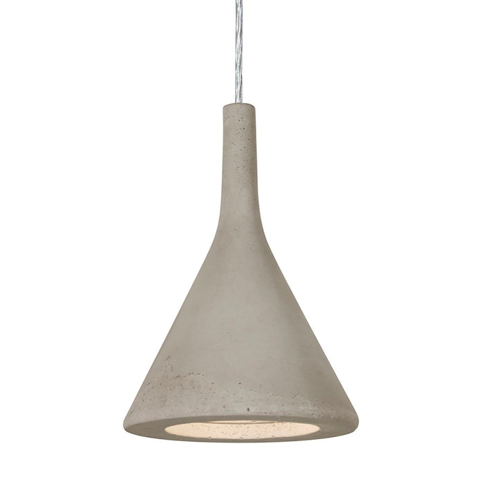 Besa Lighting Gala 1 Light LED Pendant, Satin Nickel/Tan - 1JT-GALATN-LED-SN