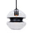 Besa Lighting Hula 8 1 Light Cord Pendant, Black - 1JT-HULA8BK-BK