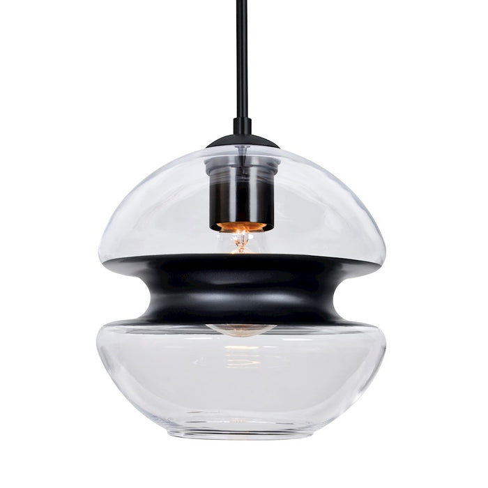 Besa Lighting Hula 8 1 Light Cord Pendant, Black - 1JT-HULA8BK-BK