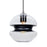 Besa Lighting Hula 8 1 Light LED Cord Pendant, NickelBlack - 1JT-HULA8BK-EDIL-SN