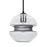 Besa Lighting Hula 8 1 Light Cord Pendant, Black/Silver - 1JT-HULA8SL-BK