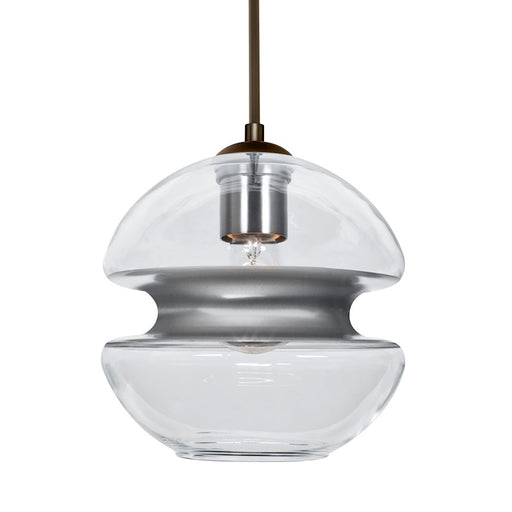 Besa Lighting Hula 8 1 Light Cord Pendant, Bronze/Silver - 1JT-HULA8SL-BR