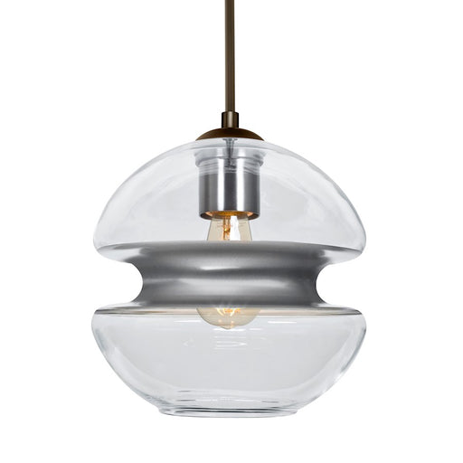 Besa Lighting Hula 8 1LT LED Cord Pendant, Bronze/Silver - 1JT-HULA8SL-EDIL-BR