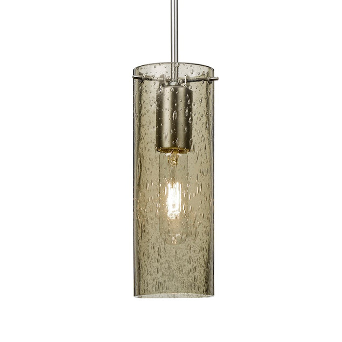 Besa Lighting Juni 10 1 Light Cord Pendant, Satin Nickel/Beige - 1JT-JUNI10LT-SN