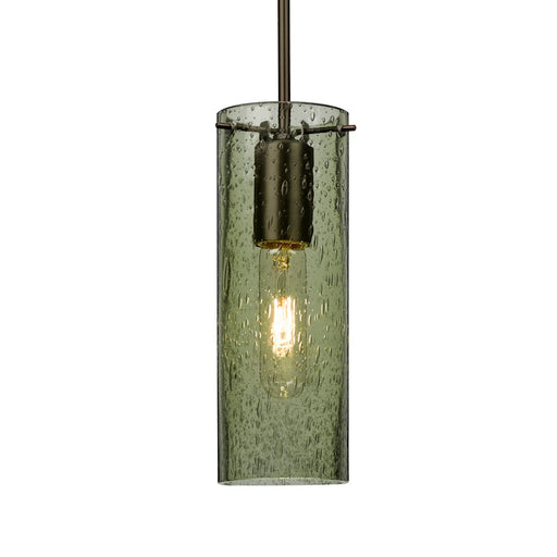 Besa Lighting Juni 10 1 Light Cord Pendant, Bronze/Green - 1JT-JUNI10MS-BR