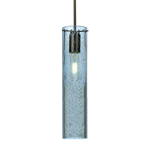 Besa Lighting Juni 16 1 Light Cord Pendant, Bronze/Blue - 1JT-JUNI16BL-BR