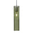 Besa Lighting Juni 16 1 Light Cord Pendant, Satin Nickel/Green - 1JT-JUNI16MS-SN