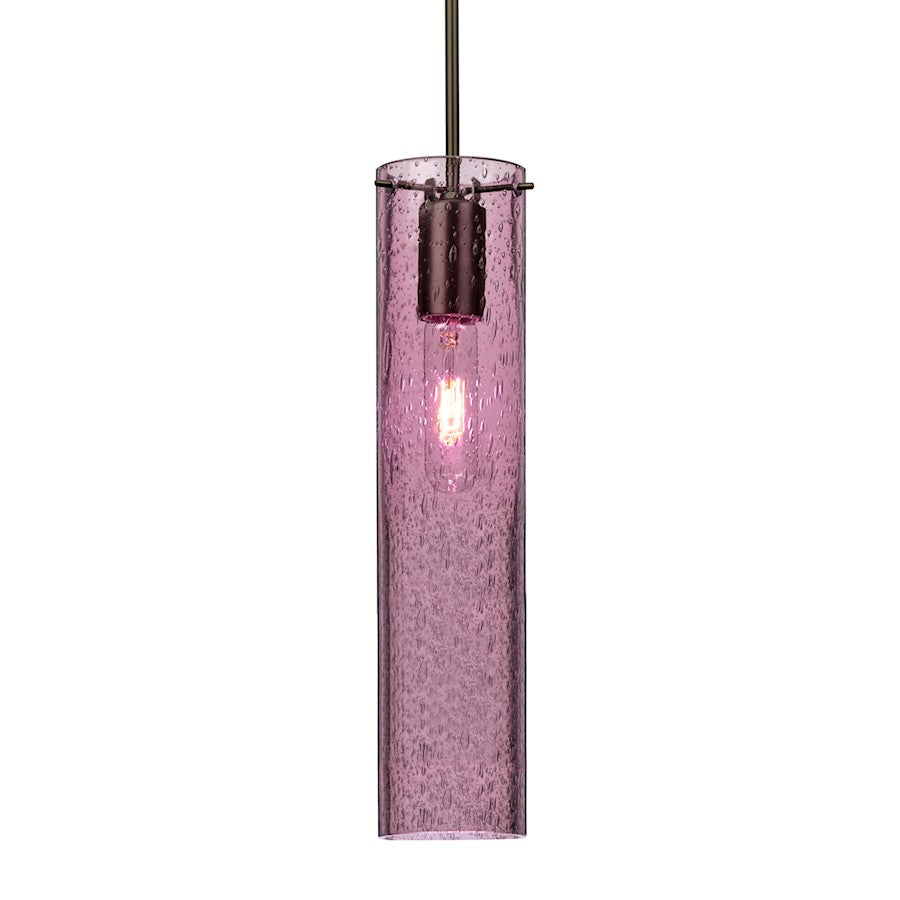 Besa Lighting Juni 16 1 Light Cord Pendant, Bronze/Purple - 1JT-JUNI16PL-BR