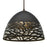 Besa Lighting Kiev 1 Light Cord Pendant, Bronze/Black - 1JT-KIEVBK-BR