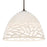 Besa Lighting Kiev 1 Light LED Cord Pendant, Bronze/White - 1JT-KIEVWH-LED-BR