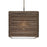 Besa Lighting Kirk 12 1 Light Pendant, Bronze/Beige - 1JT-KIRK12-LED-BR