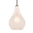 Besa Lighting Leon 1 Light Cord Pendant, Bronze/White - 1JT-LEONMW-BR